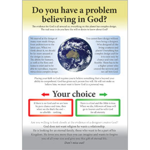 Do you have a problem believing in God?