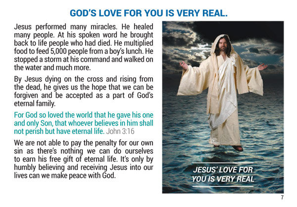 God's love for you is very real